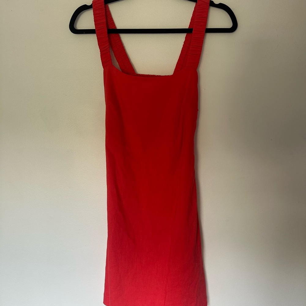 Red Backless Mini Zara Dress